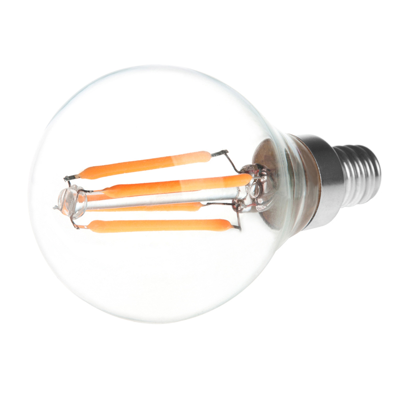 G14 E12 4W LED Vintage Antique Filament Light Bulb, 40W Equivalent, 4-Pack, AC100-130V or 220-240V G14 E12 4W LED Vintage Antique Filament Light Bulb, 40W Equivalent, 4-Pack, AC100-130V or 220-240V